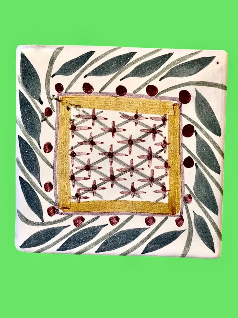 Mackenzie Childs 2001 Trivet Hot Plate RIGHTON PAVILLON